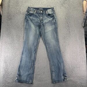 Rods Jeans Women's 12 Blue Cotton Denim Bootcut Leg Workwear Western Cowgirl